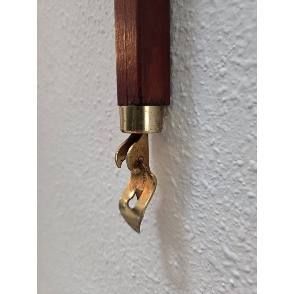 Vintage Exec-U-Toy Solid Walnut Bottle & Can Opener 24" Mid Century Bar Tool